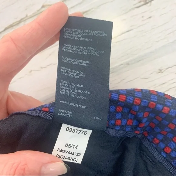 TOMMY HILFIGER Harlequin Check Print Mid Rise Ankle Pants - Picture 8 of 11
